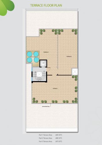 Refuge floor plan of Central Park Flower Valley - Clover Floors