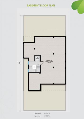 Refuge floor plan of Central Park Flower Valley - Clover Floors