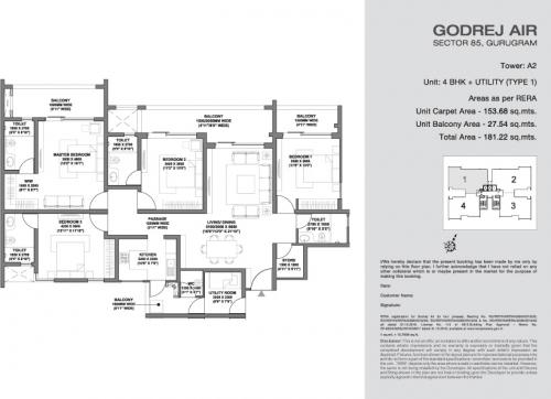 Refuge floor plan of Godrej Air