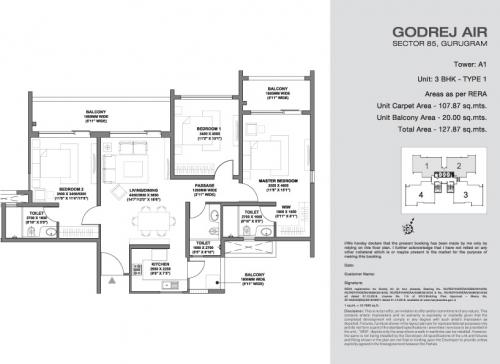 Refuge floor plan of Godrej Air